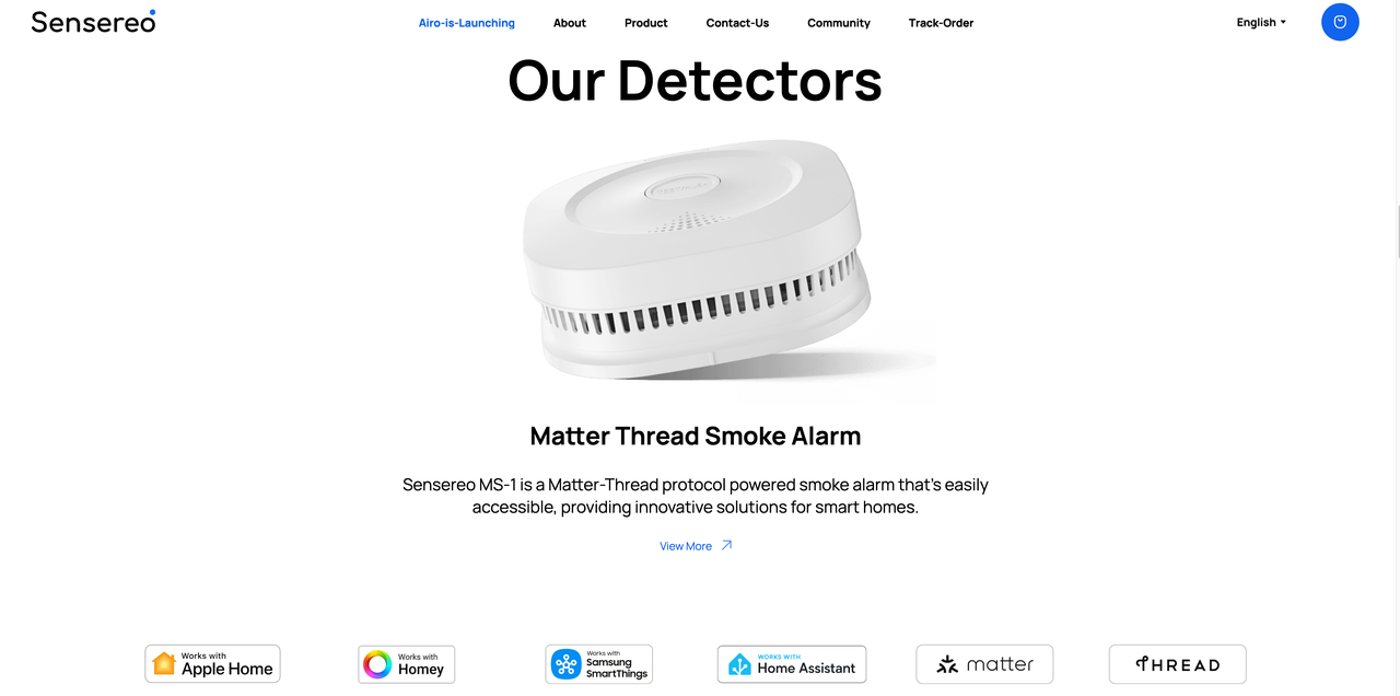 Sensereo connected fire safety and smart home environmental sensing portfolio